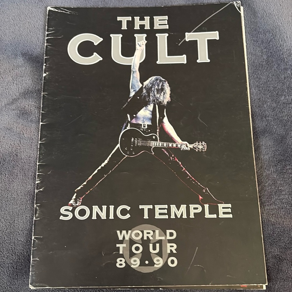 THE CULT “SONIC TEMPLE” & “CEREMONIAL STOMP” tour Programs inc poster. 2 books